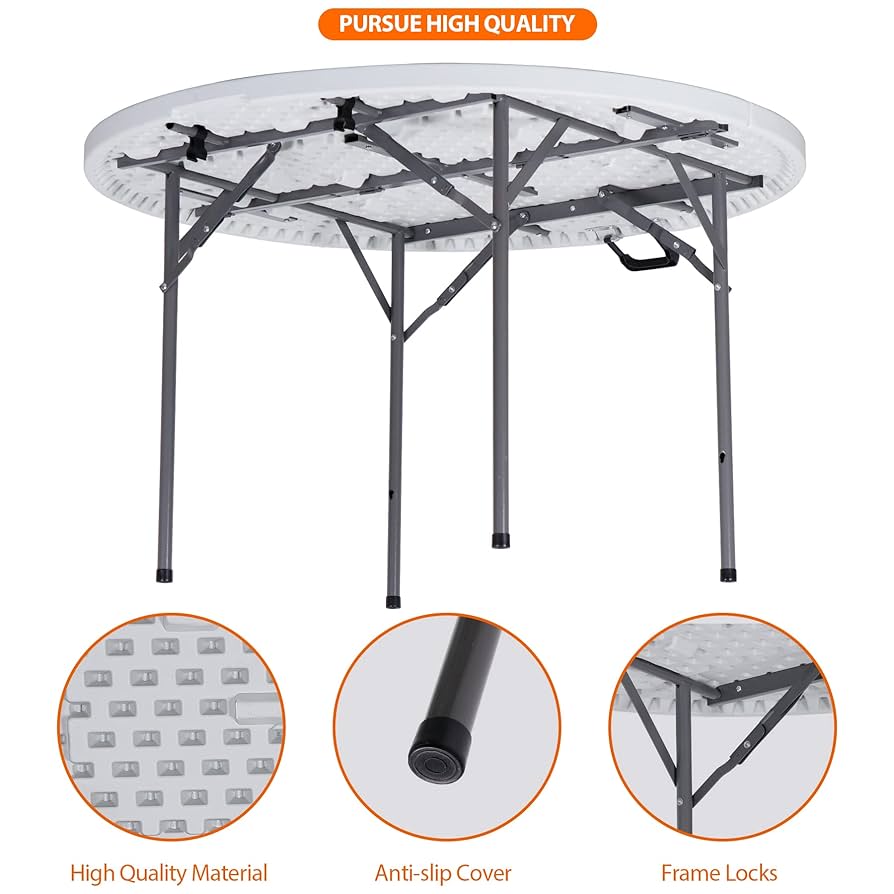 Amazon.com : ZenStyle Folding Table, Indoor Outdoor Portable